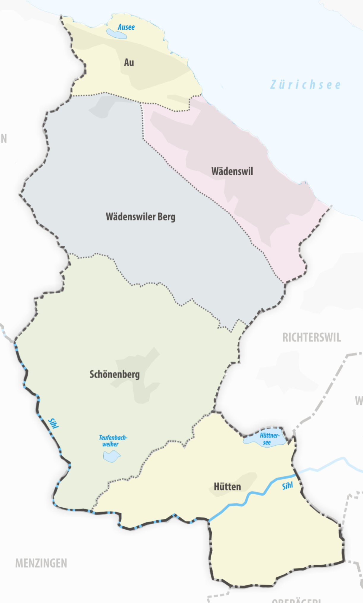 Karte Wädenswil